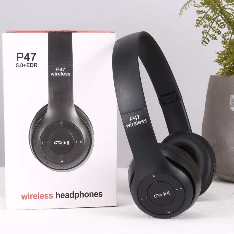 P47 Foldable Wireless Bluetooth Headphones