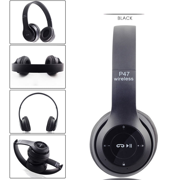 P47 Foldable Wireless Bluetooth Headphones