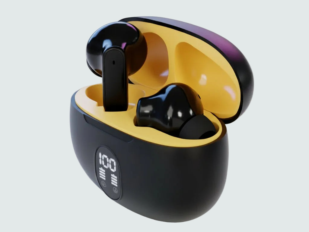 TWS Wireless Earbuds with LED Display & ENC