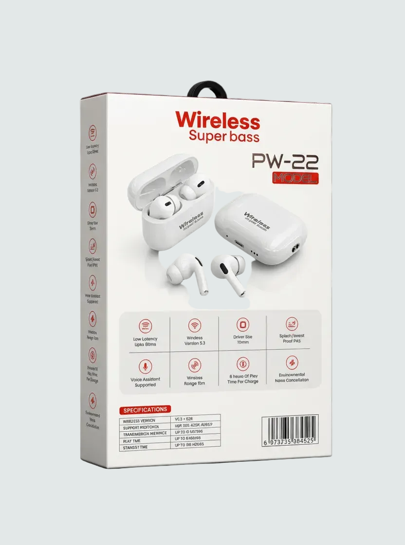 Buy Wireless Super Bass PW-22 Earbuds