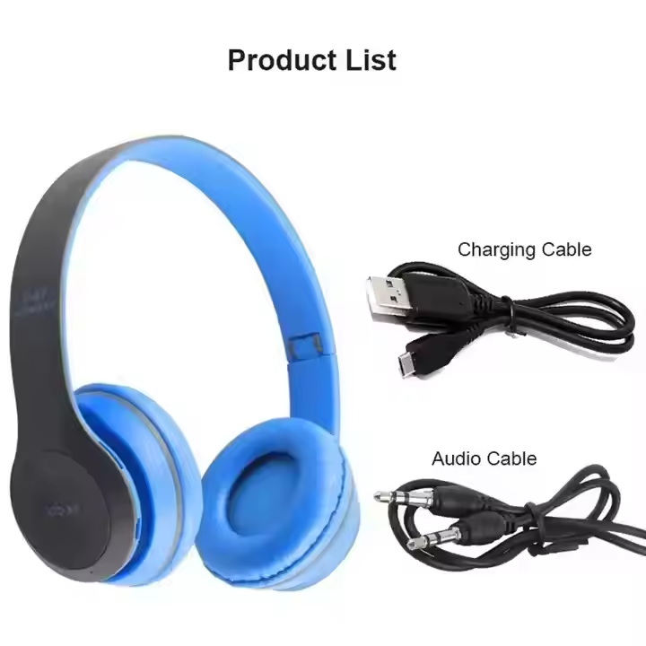 P47 Foldable Wireless Bluetooth Headphones