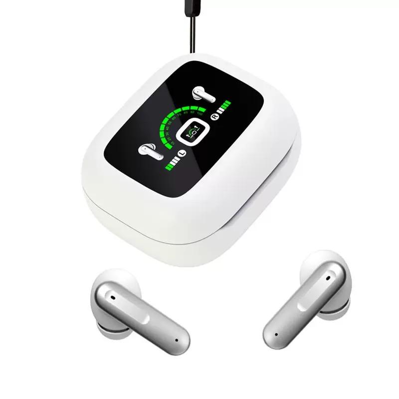 Gembird TWS-LCD-ANC-01-W Wireless In-Ear Headphones –