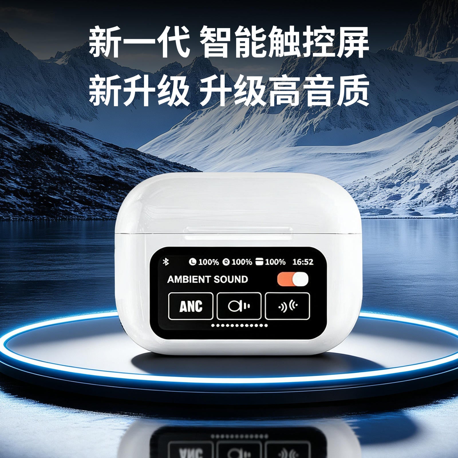 Gembird TWS-LCD-ANC-01-W Wireless In-Ear Headphones –