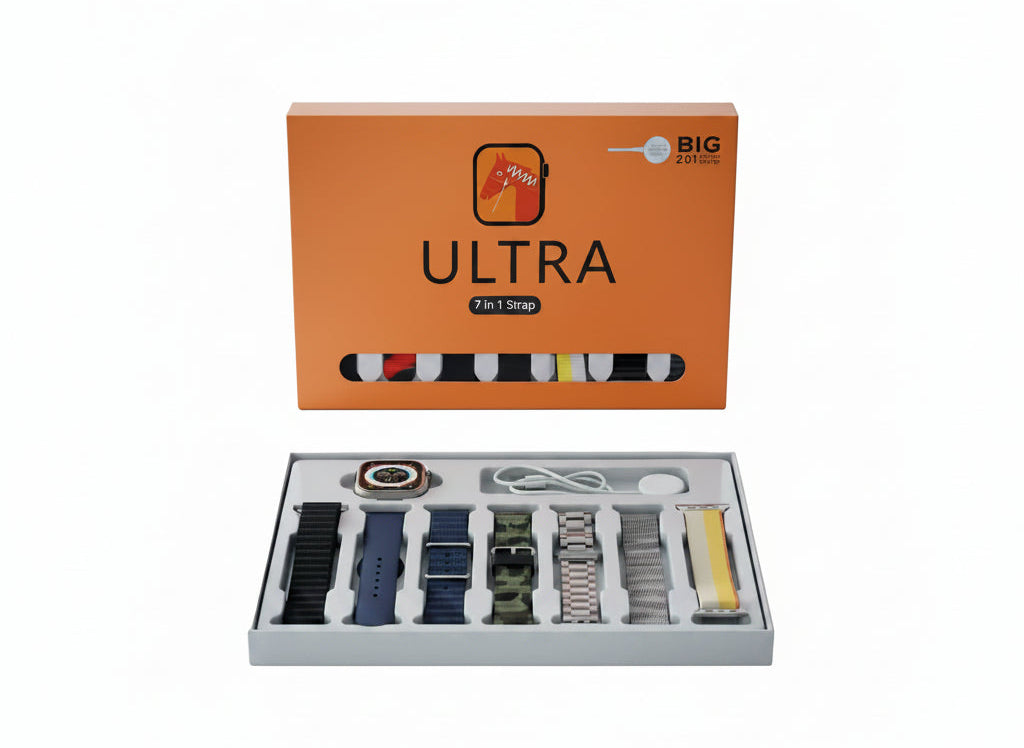 Buy Ultra Smart Watch With 7 Straps