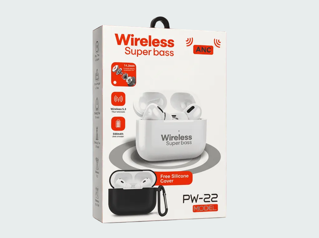 Wireless Super Bass PW-22 Earbuds in pakistan